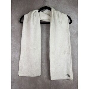 The North Face Scarf Womens One Size Cream Fleece Osito Winter AN7T 56x8